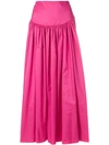 Stella Mccartney Cynthia Taffeta Maxi Skirt In Fuchsia