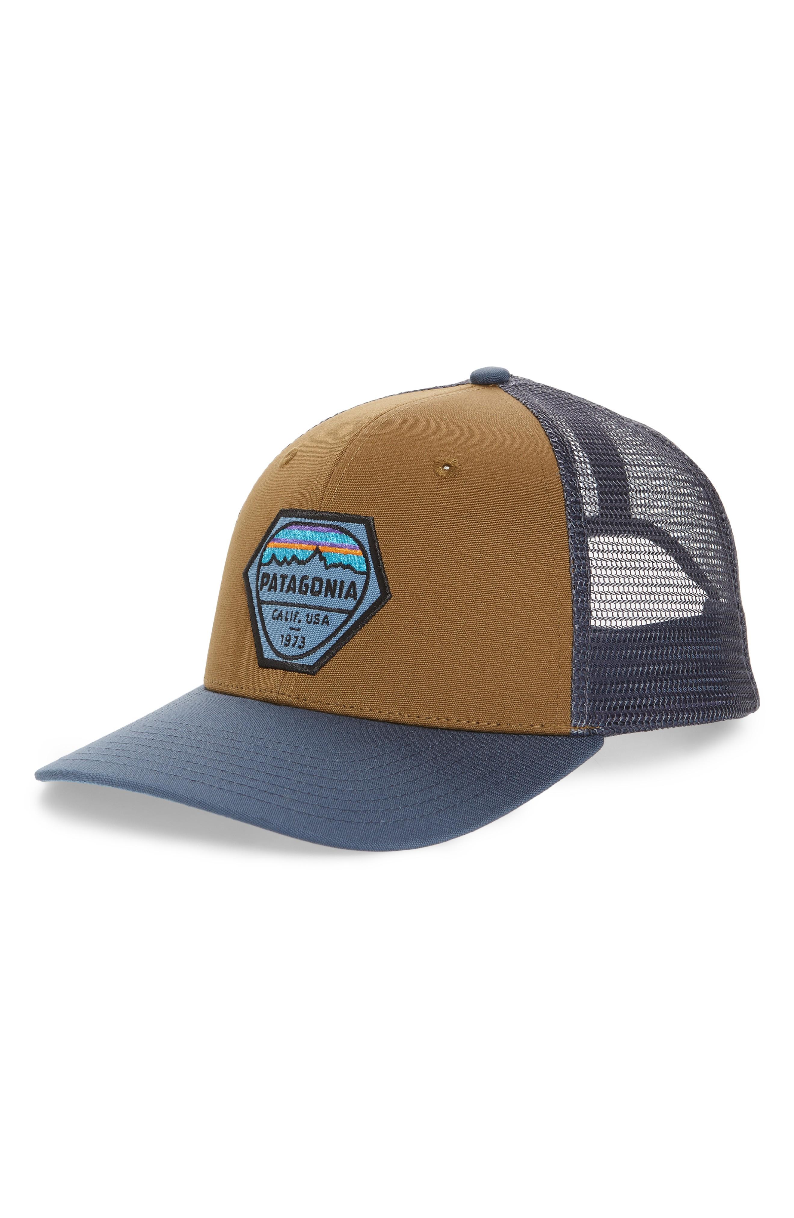 patagonia fitz roy hex trucker hat