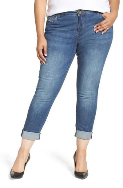 Kut From The Kloth Catherine Boyfriend Jeans In Fervent W/ Antique Base Wash