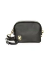 Marc Jacobs The Mini Squeeze Leather Crossbody Bag In Black/gold