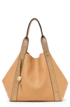 Botkier Baily Reversible Calfskin Leather Tote - Brown In Sand