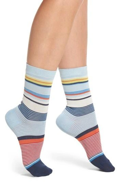 Paul Smith Eliza Stripe Crew Socks In Navy