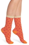 Paul Smith Ezmeralda Fluffy Crew Socks In Orange
