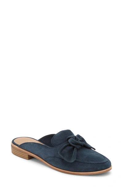 G.h. Bass & Co. Ebbie Bow Mule In Navy Suede