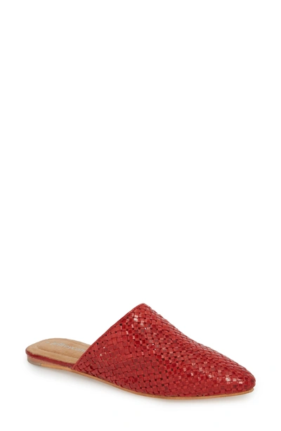 Jeffrey Campbell Dashi Woven Mule In Red