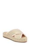 G.h. Bass & Co. Anabelle Espadrille Sandal In Ivory/ Gold Fabric