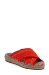 G.h. Bass & Co. Anabelle Espadrille Sandal In Roma Red Suede
