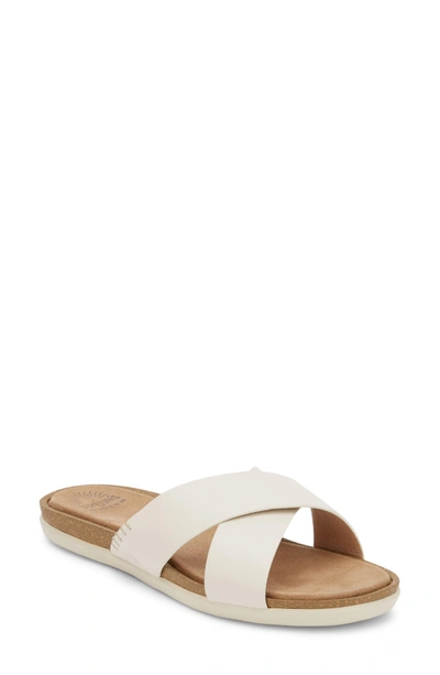 G.h. Bass & Co. Stella Slide Sandal In White Leather