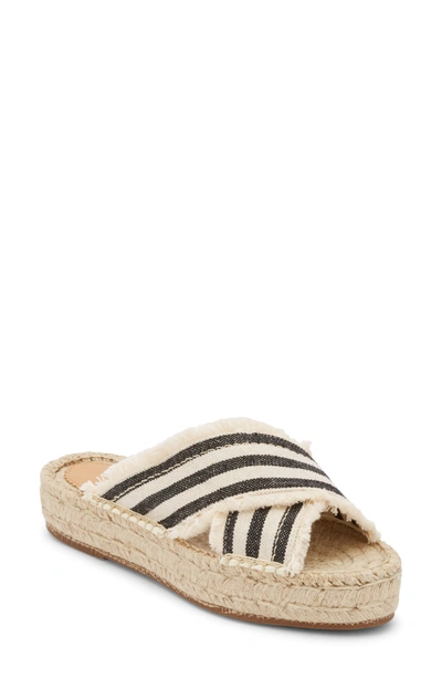 G.h. Bass & Co. Anabelle Espadrille Sandal In Ivory/ Black Fabric