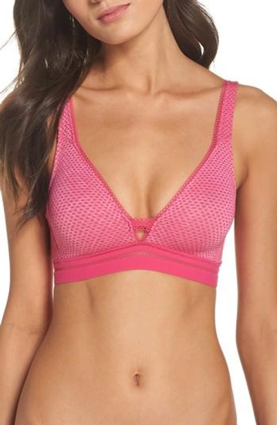 B.tempt'd By Wacoal Spectator Triangle Bralette In Pink Peacock