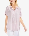 Vince Camuto Hammered Satin Blouse In Pink Bliss