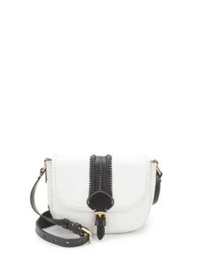 Cole Haan Loralie Whipstitch Satchel Bag In Optic White