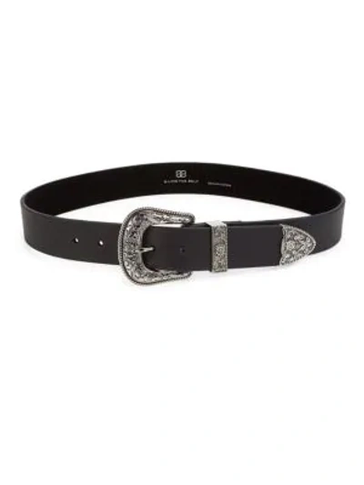 B-low The Belt Frank Leather Single Buckle Belt In Black