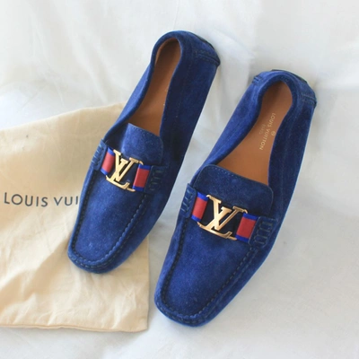 Louis Vuitton Black Damier Santiago Loafers Size 41 Louis Vuitton