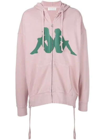 Faith Connexion Logo Print Hoodie In Pink