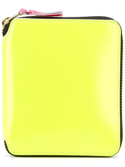 Comme Des Garçons Zip-around Wallet In Yellow