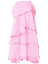 Msgm Ruffled Dress In Pink