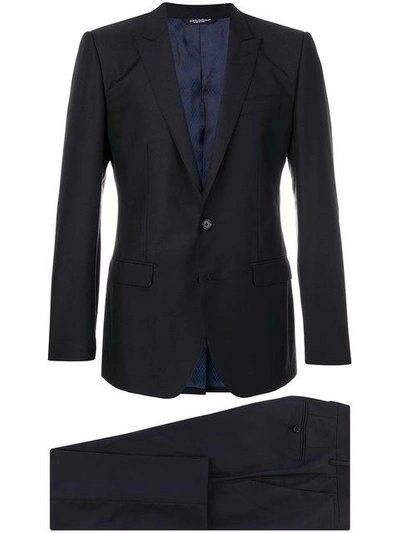 Dolce & Gabbana Two Piece Suit In Black