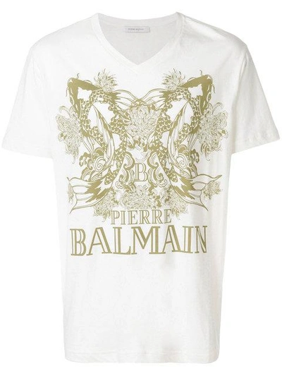 Pierre Balmain Logo Print T-shirt