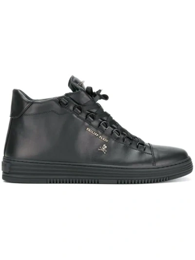 Philipp Plein Ankle Lace-up Sneakers - Black
