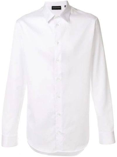 Emporio Armani Slim-fit Formal Shirt In White