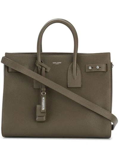 Saint Laurent Sac De Jour手提包 In Green