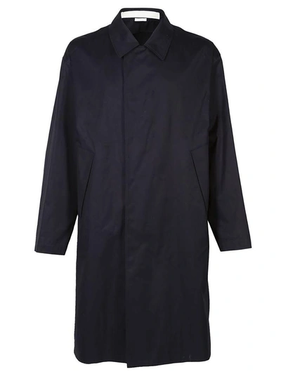 Jil Sander Trench Coat In Dark Blue