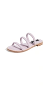 Steven Cocoa Tubular Sandals In Lilac