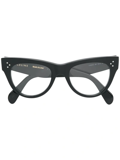 Celine Cat Eye Glasses In Black