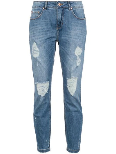 Amapô Cropped Skinny Jeans In Azul