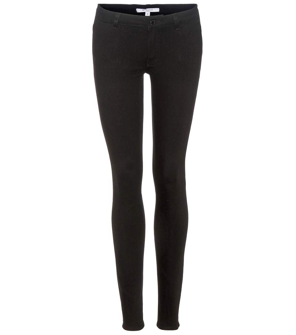 Givenchy Skinny Jeans With Star Panels In Black | ModeSens