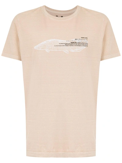 Osklen Printed T-shirt - Nude & Neutrals