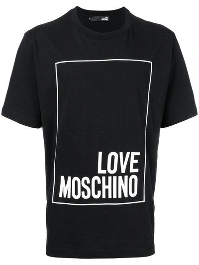 Love Moschino Large Logo Patch T-shirt