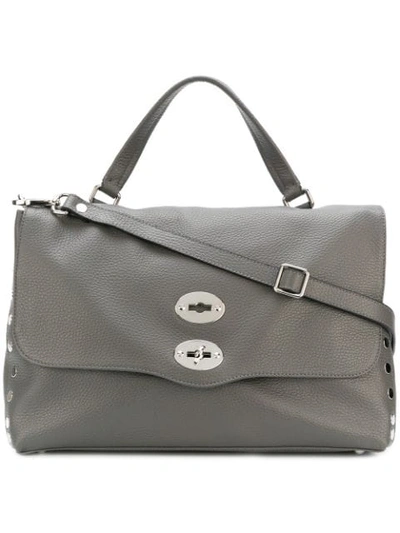 Zanellato Handtasche Mit Nieten In Grey