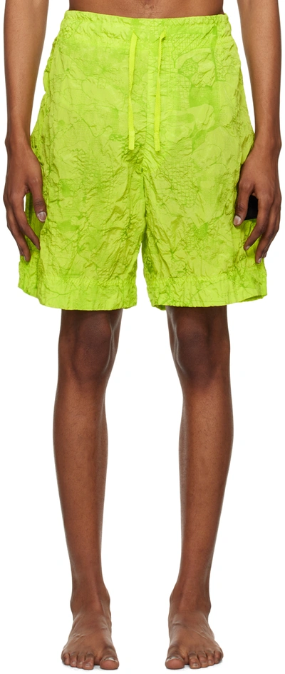 Stone Island Shadow Project Logo Badge Swimming Trunks Beachwear Green