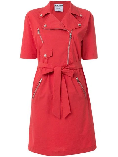 Moschino Trench-inspired Dress In Red