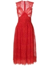 Ermanno Scervino Lace Dress - Red