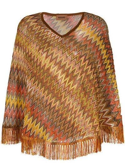 Missoni Embroidered Fringed Sweater