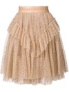 Dsquared2 Layered Tulle Skirt In Neutrals
