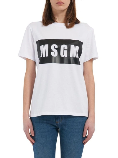 Msgm Cotton T-shirt In White