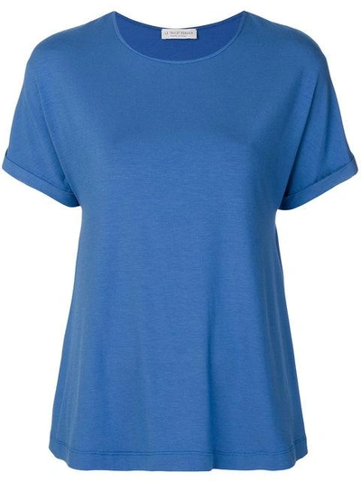Le Tricot Perugia Basic T-shirt In Blue