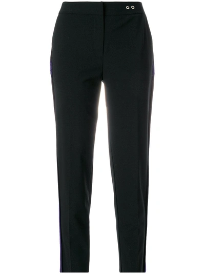 Act N°1 Side Stripes Cropped Trousers - Black