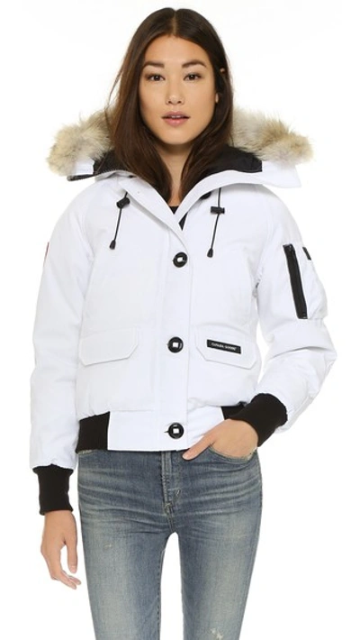 Canada Goose Chilliwack Bomber Jacket In White ModeSens