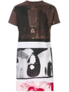 Raf Simons Printed Oversized T-shirt In Brown