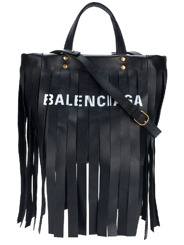 balenciaga laundry fringe bag
