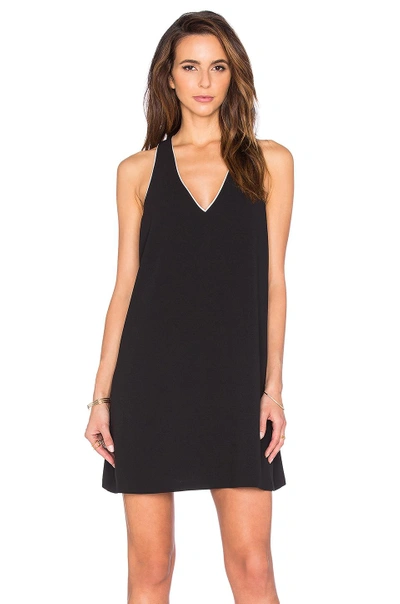 Alice And Olivia Halle Dress In Black & White