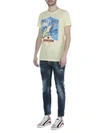 Dsquared2 Caten Print T-shirt In Light Yellow