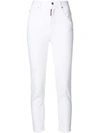 Dsquared2 High-waisted Twiggy Jeans In White