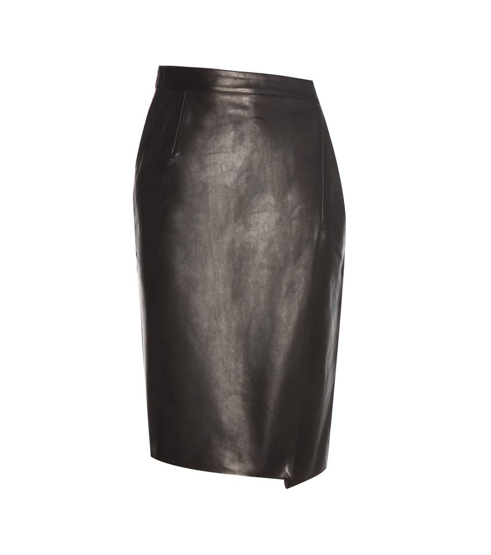 Vetements Vêtements Black Leather Midi Skirt In Llack | ModeSens