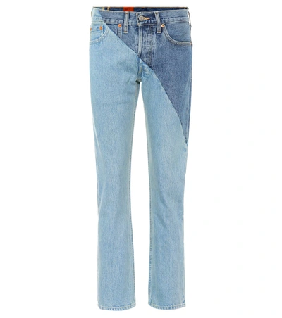 Vetements X Levi's® Reworked High-waisted Jeans In Blue